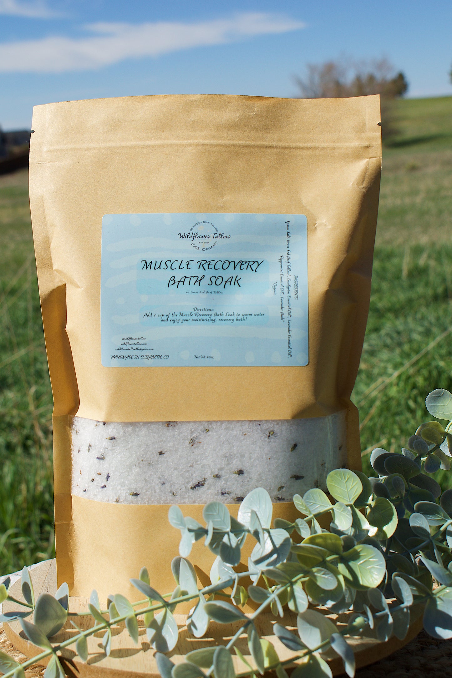 Muscle Recovery Tallow Epsom Soak