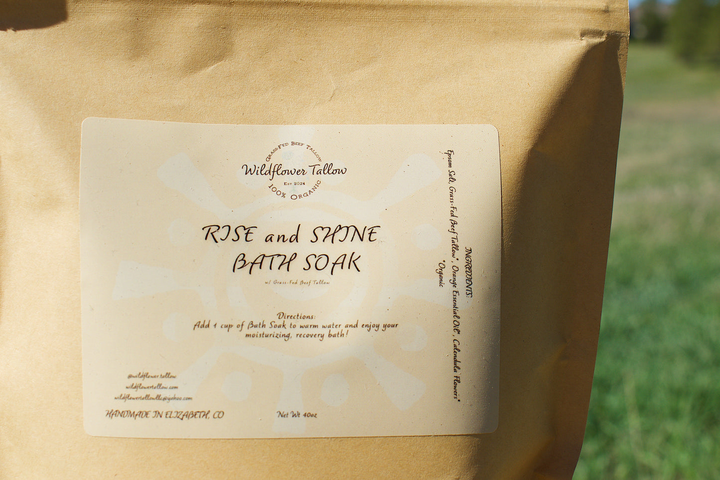Rise and Shine Tallow Epsom Soak