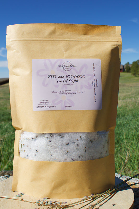 Rest and Recharge Tallow Epsom Soak