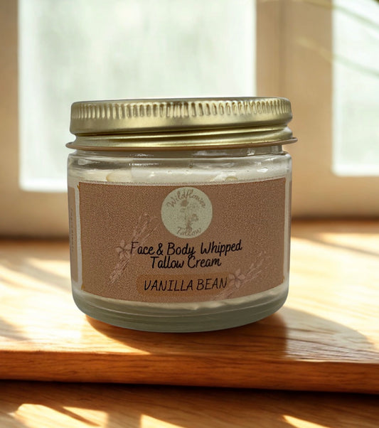Vanilla Bean Face & Body Whipped Tallow Cream